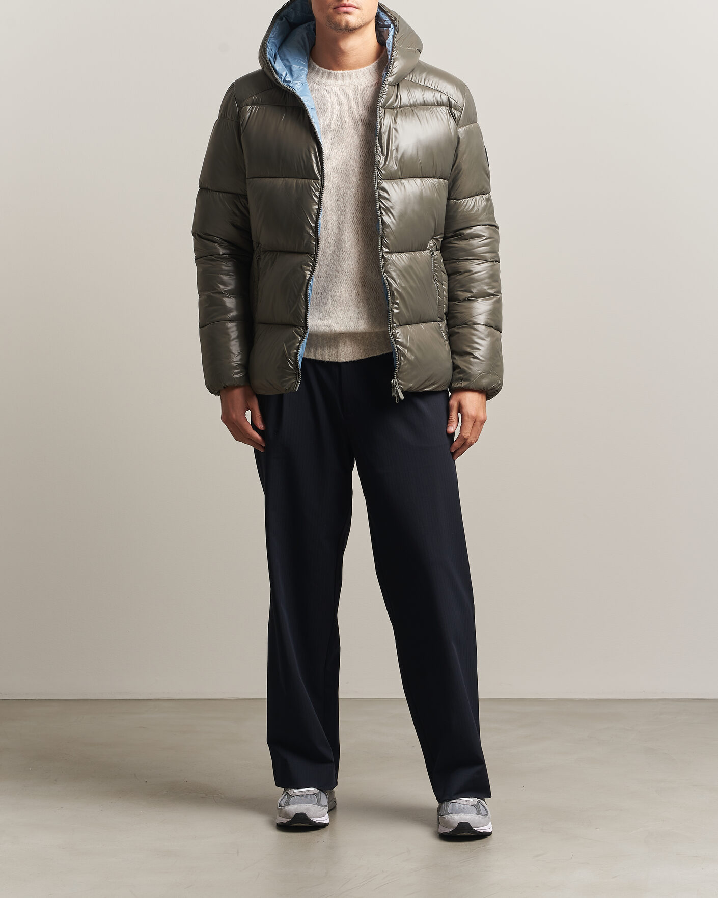 Hombres | Abrigos y chaquetas | Save The Duck | Edgard Padded Puffer Gunmetal Grey