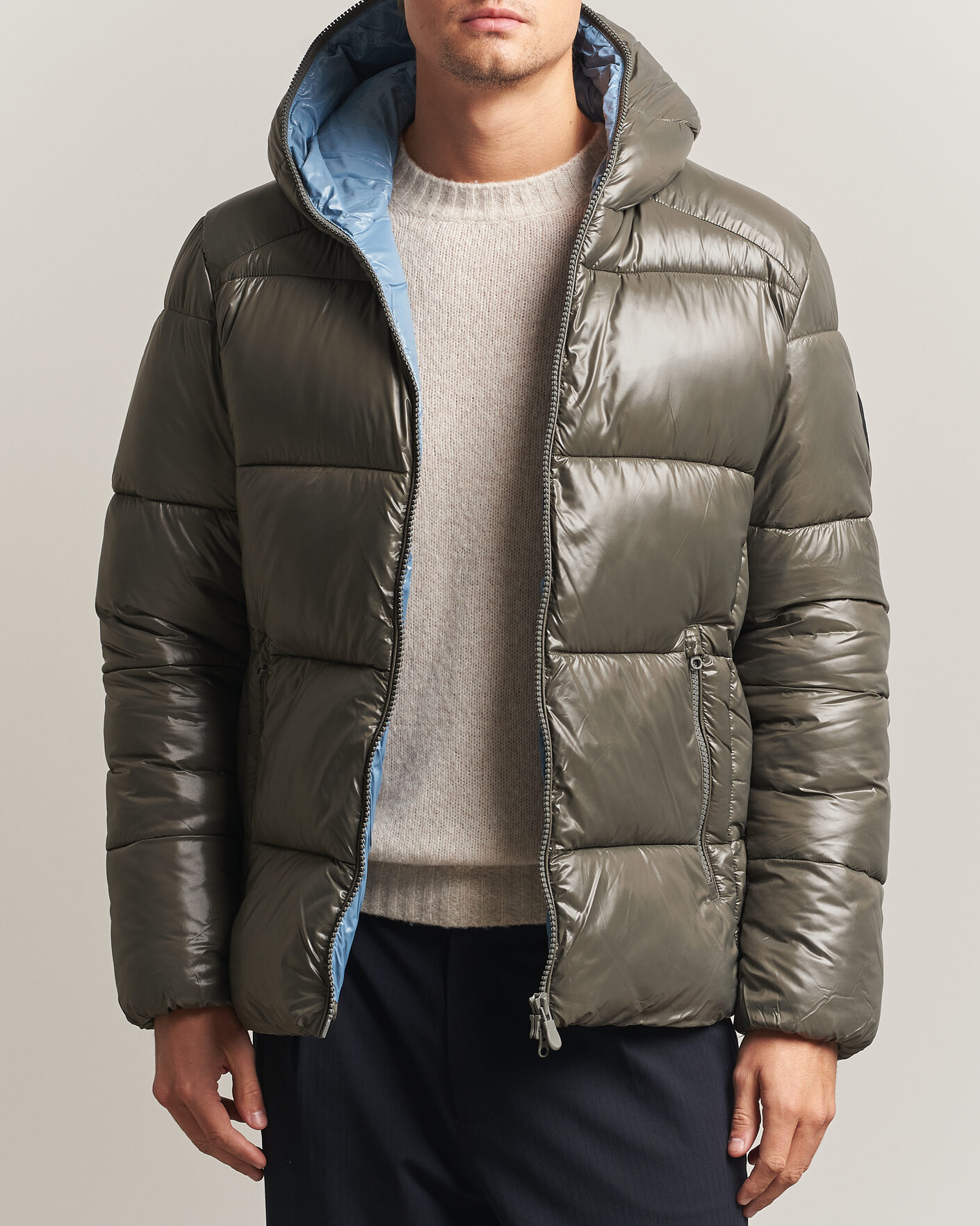 Hombres | Abrigos y chaquetas | Save The Duck | Edgard Padded Puffer Gunmetal Grey