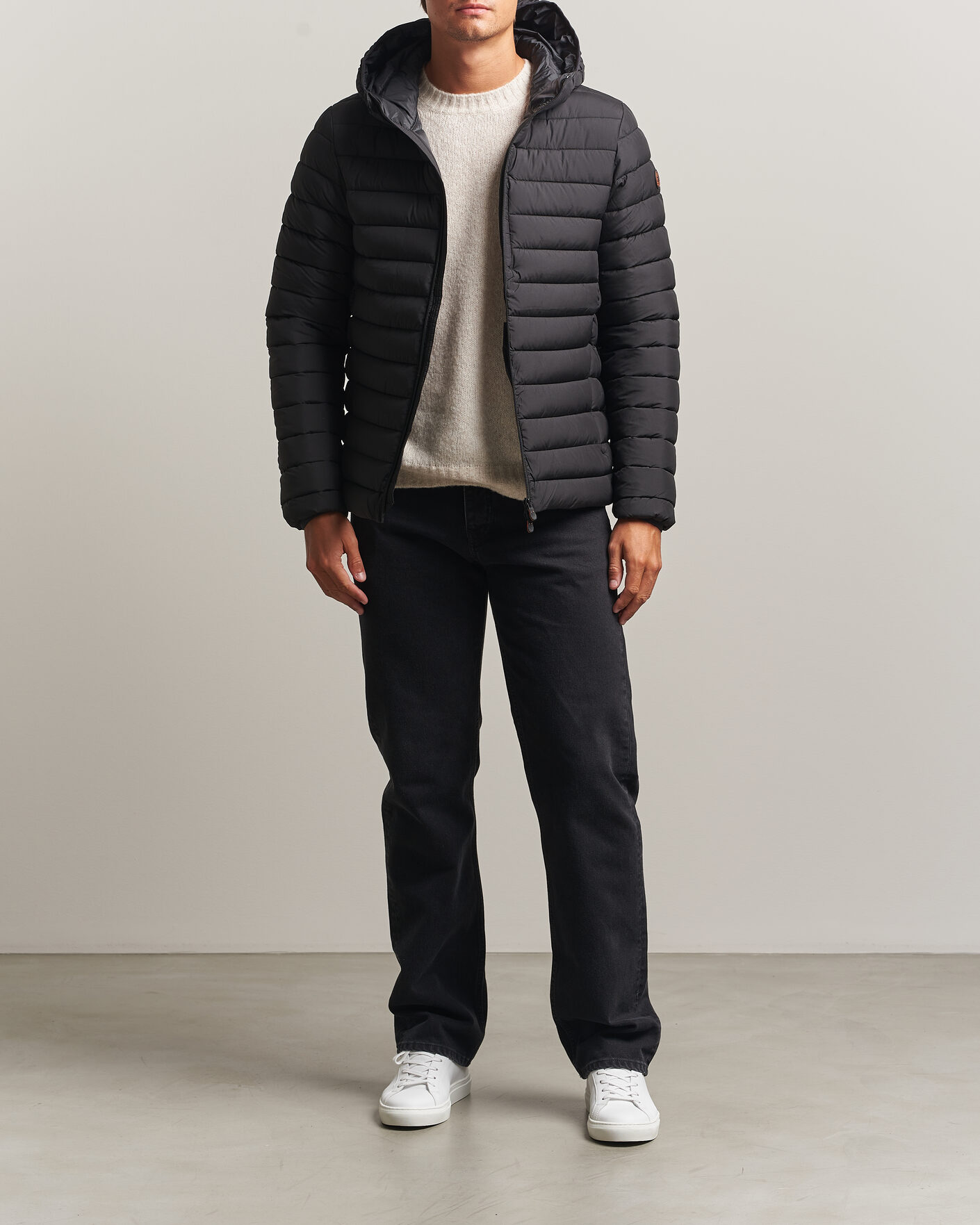 Hombres | Abrigos y chaquetas | Save The Duck | Juncus Matt Lightweight Hood Jacket Black