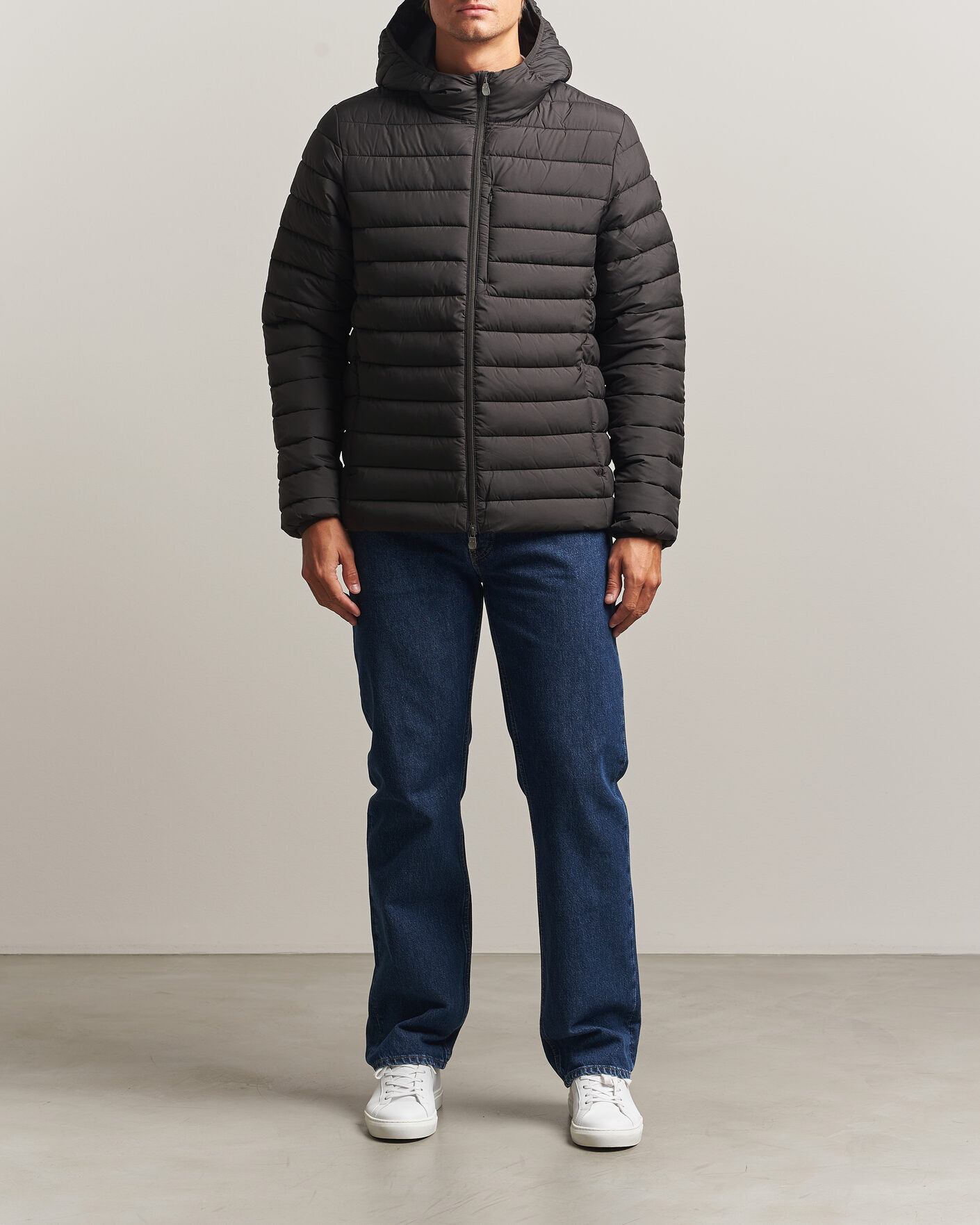 Hombres | Abrigos y chaquetas | Save The Duck | Juncus Matt Lightweight Hood Jacket Brown Black