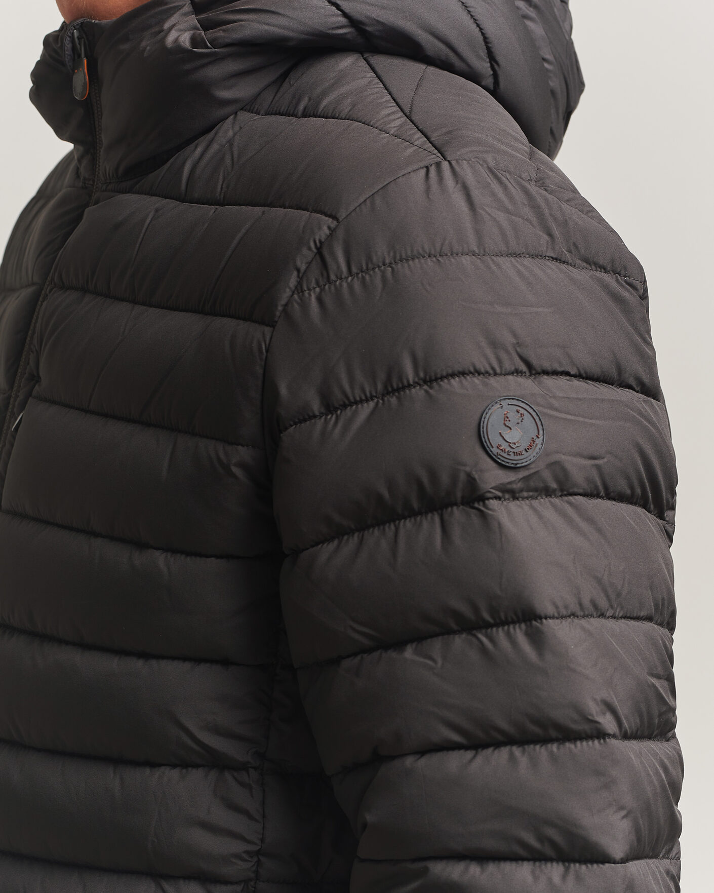 Hombres | Abrigos y chaquetas | Save The Duck | Juncus Matt Lightweight Hood Jacket Brown Black