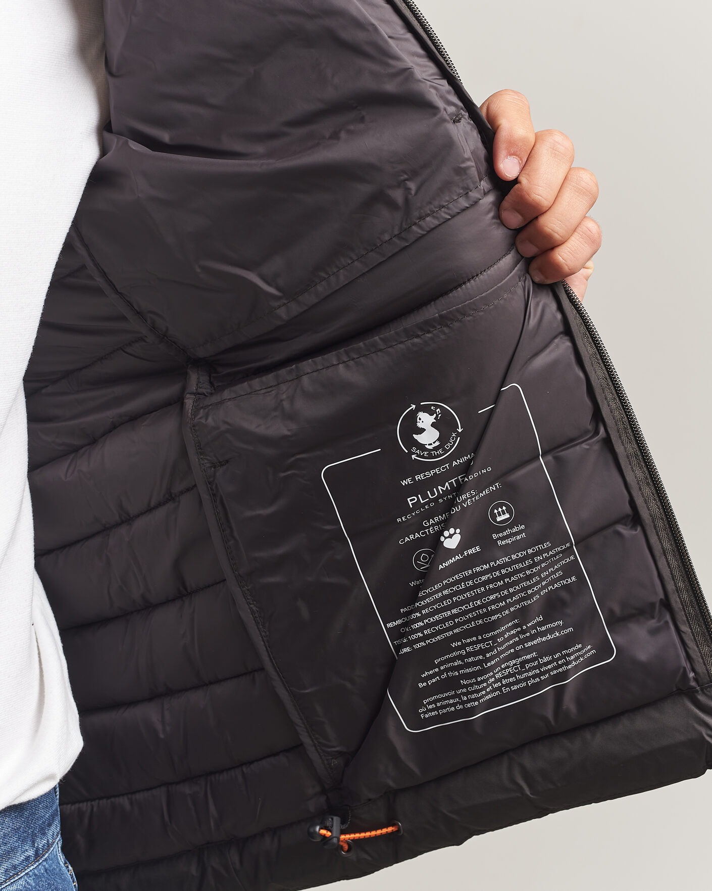 Hombres | Abrigos y chaquetas | Save The Duck | Juncus Matt Lightweight Hood Jacket Brown Black