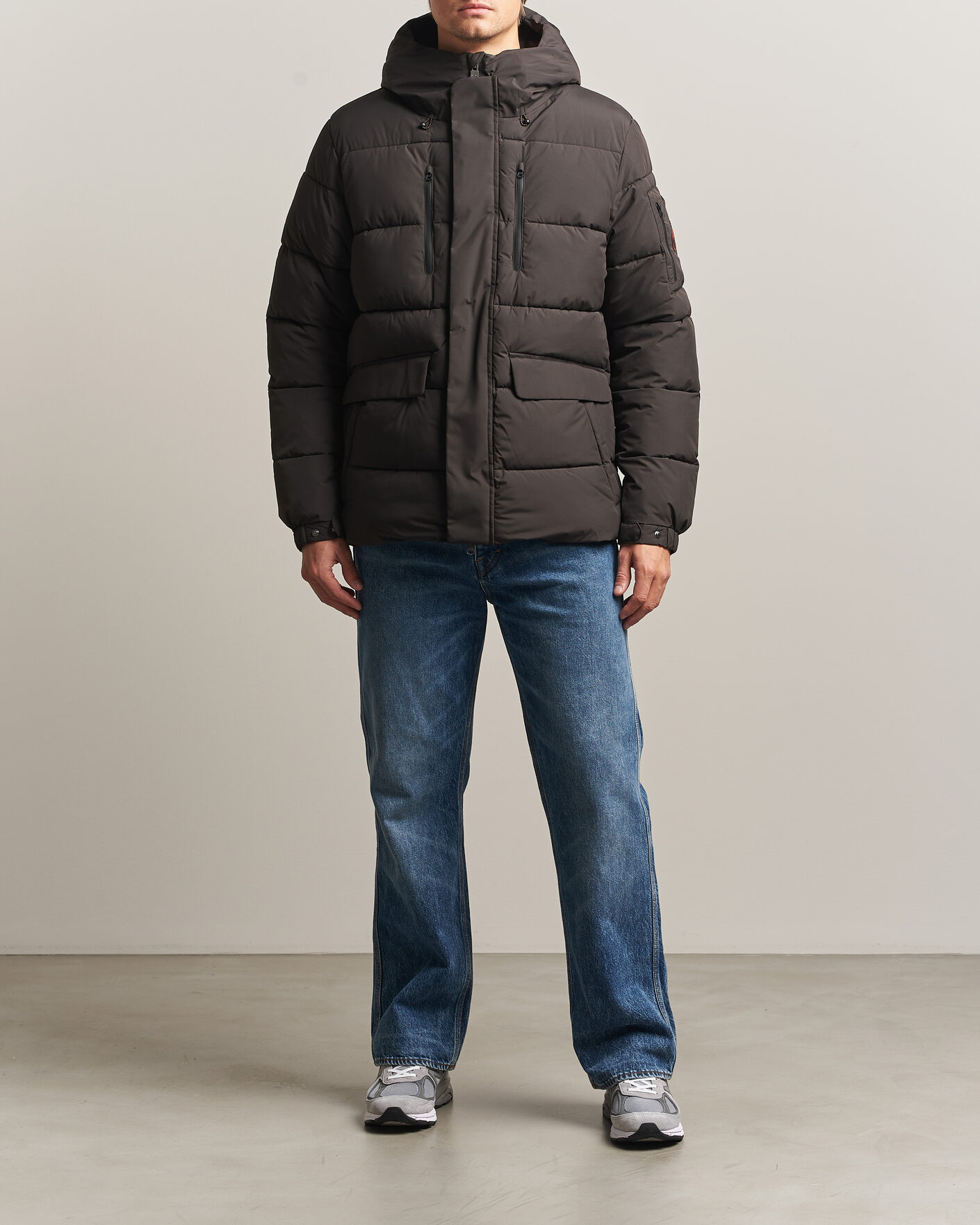 Hombres | Abrigos y chaquetas | Save The Duck | Espel Short Arctic Parka Brown Black