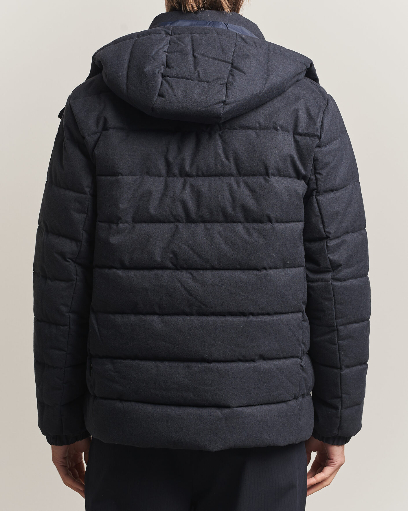 Hombres | Abrigos y chaquetas | Save The Duck | Constantin Padded Flannel Jacket Navy Blue Melange