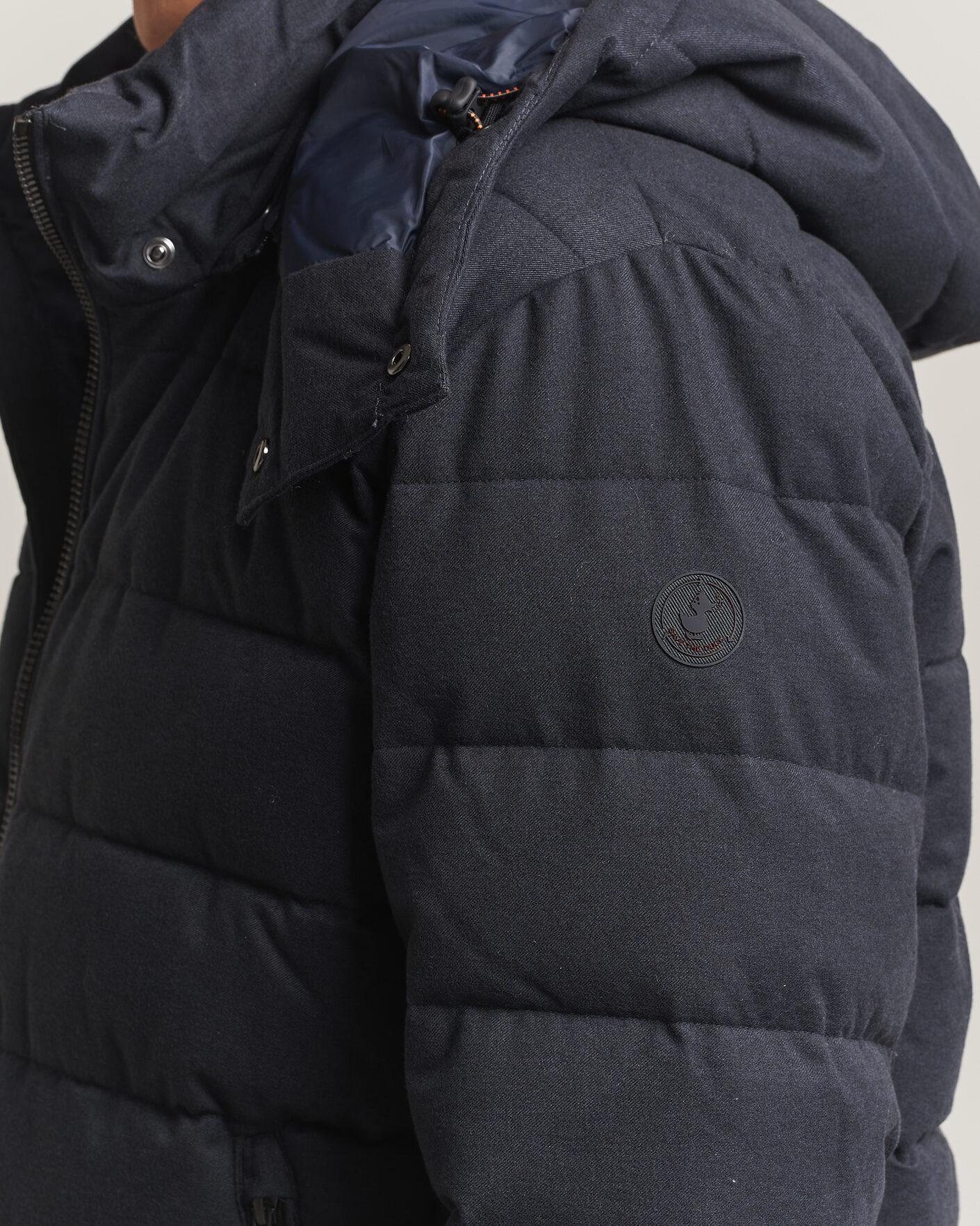Hombres | Abrigos y chaquetas | Save The Duck | Constantin Padded Flannel Jacket Navy Blue Melange