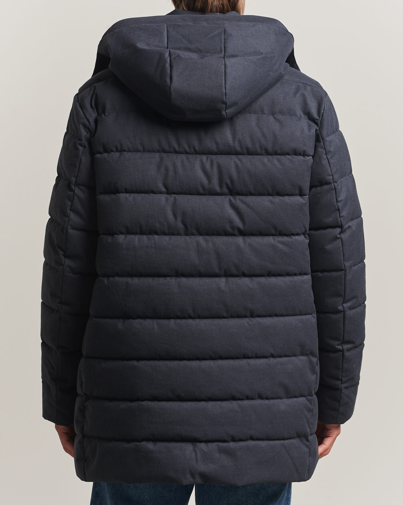 Hombres | Abrigos y chaquetas | Save The Duck | Byrne Padded Flannel Coat Navy Blue Melange