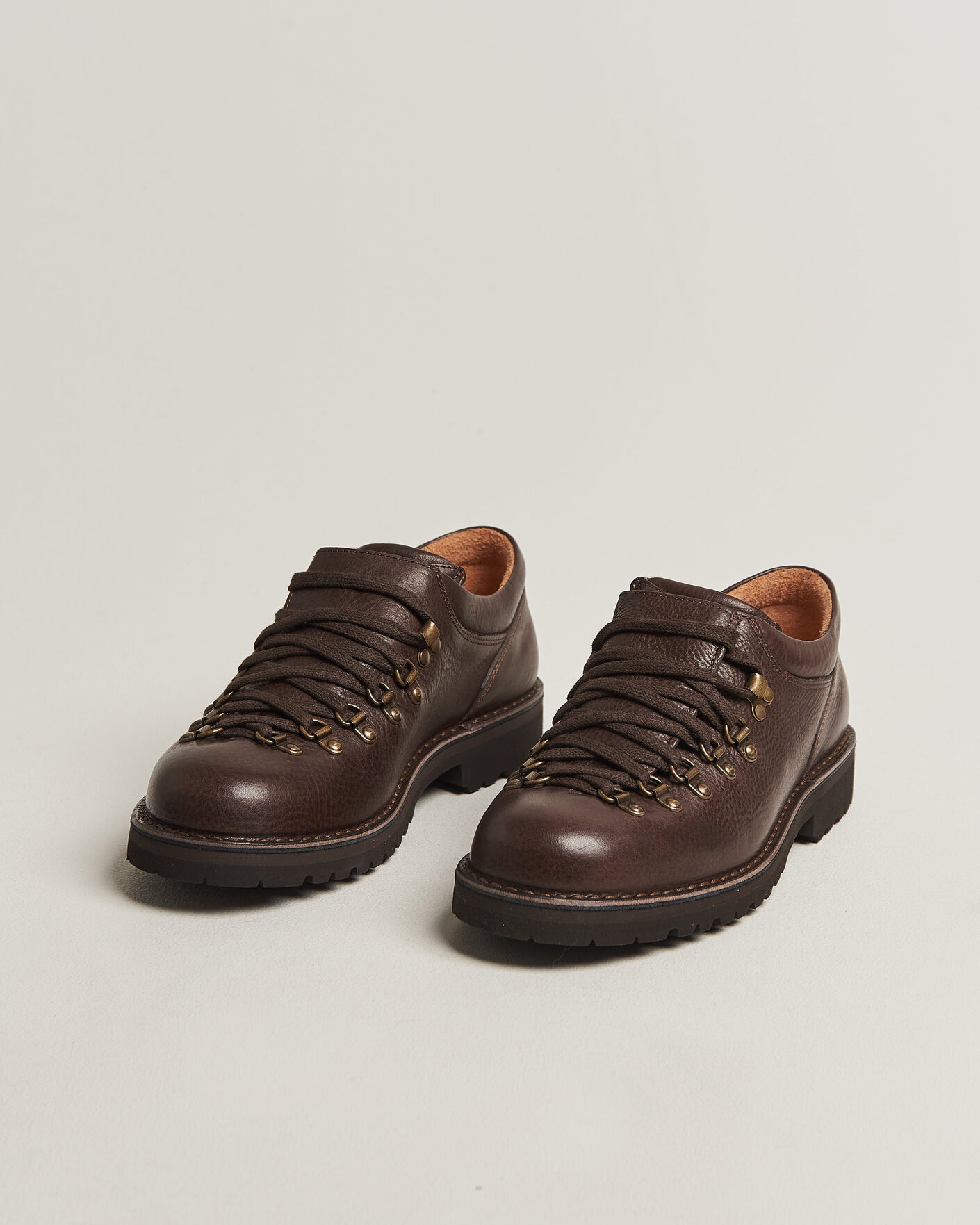 Hombres | Botas | Fracap | M121 Low Grain Leather Boot Dark Brown