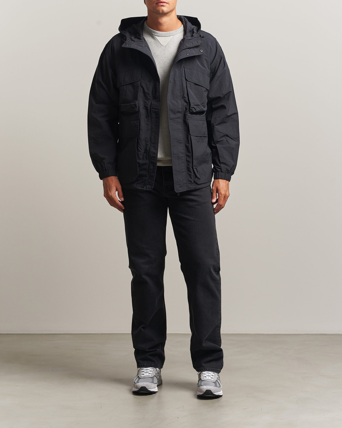 Hombres | Abrigos y chaquetas | Snow Peak | Nylon Double Rip Jacket Black