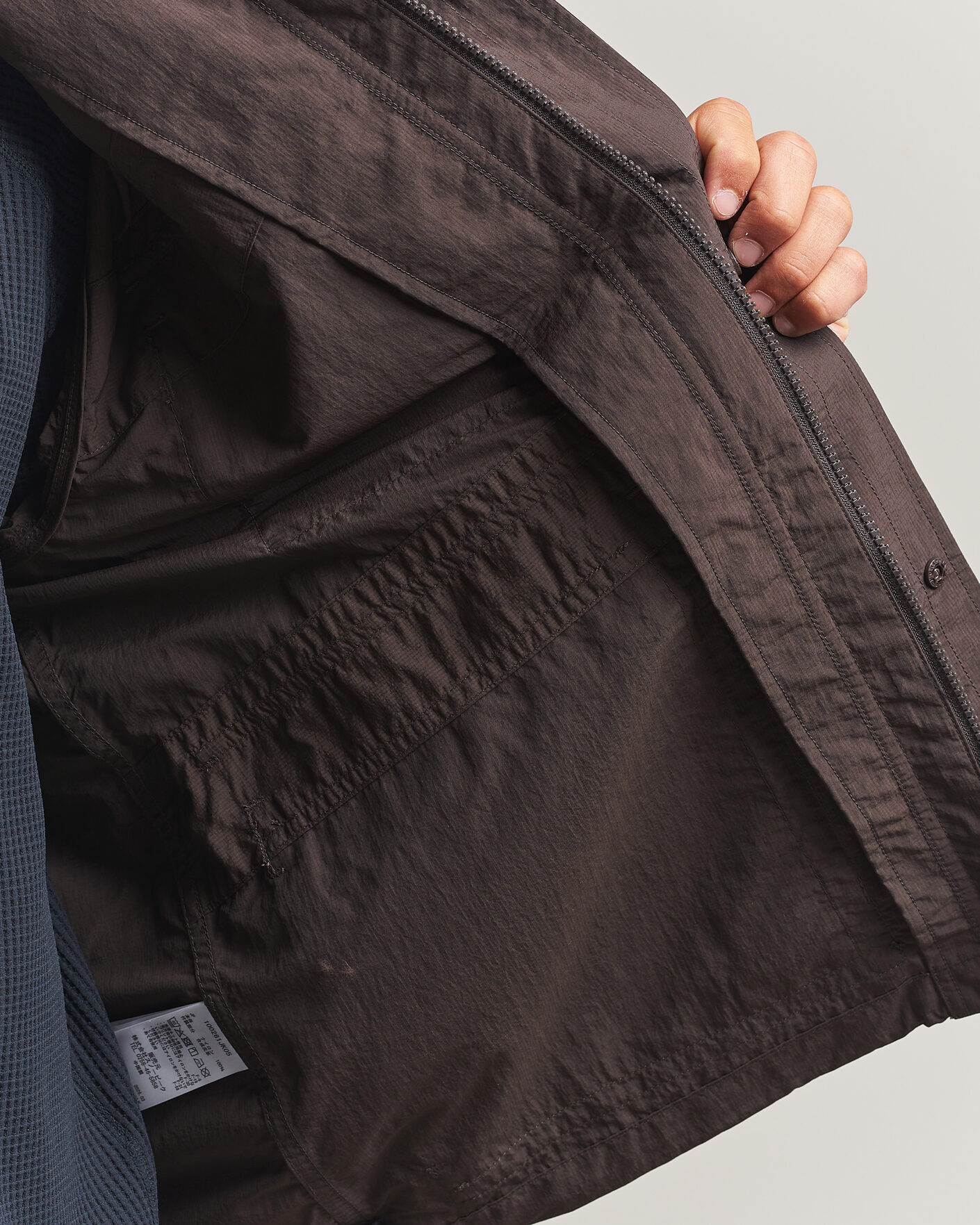 Hombres | Abrigos y chaquetas | Snow Peak | Nylon Double Rip Jacket Dark Brown