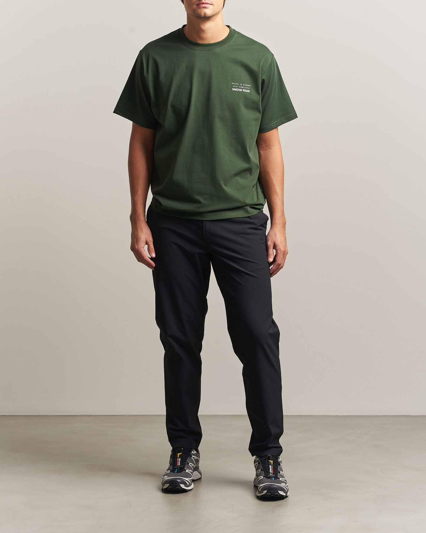Hombres | Camisetas | Snow Peak | Elemental Balance T-Shirt Dark Green