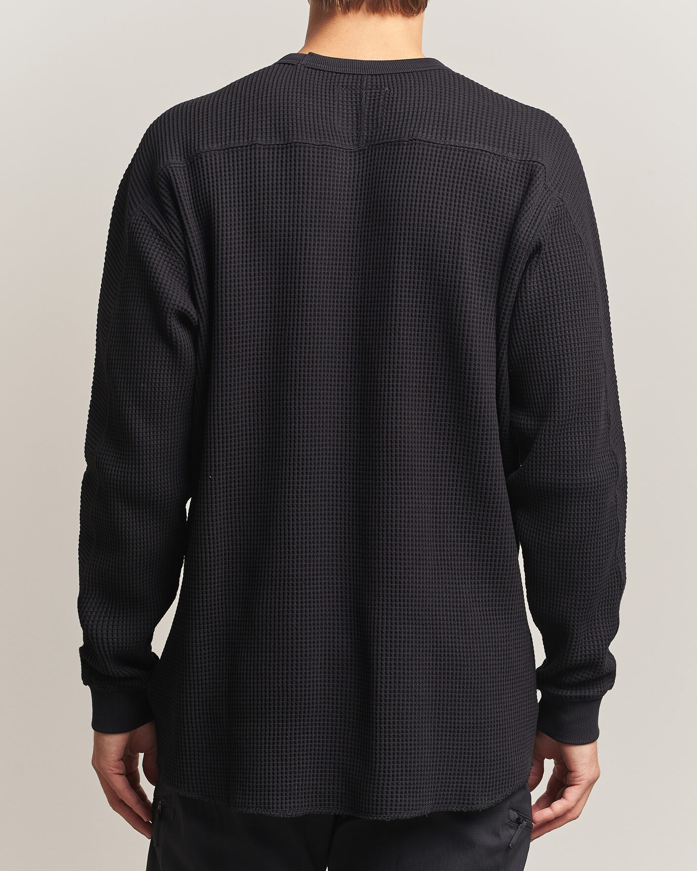 Hombres | Jerséis y prendas de punto | Snow Peak | Heavyweight Waffle Pullover Black
