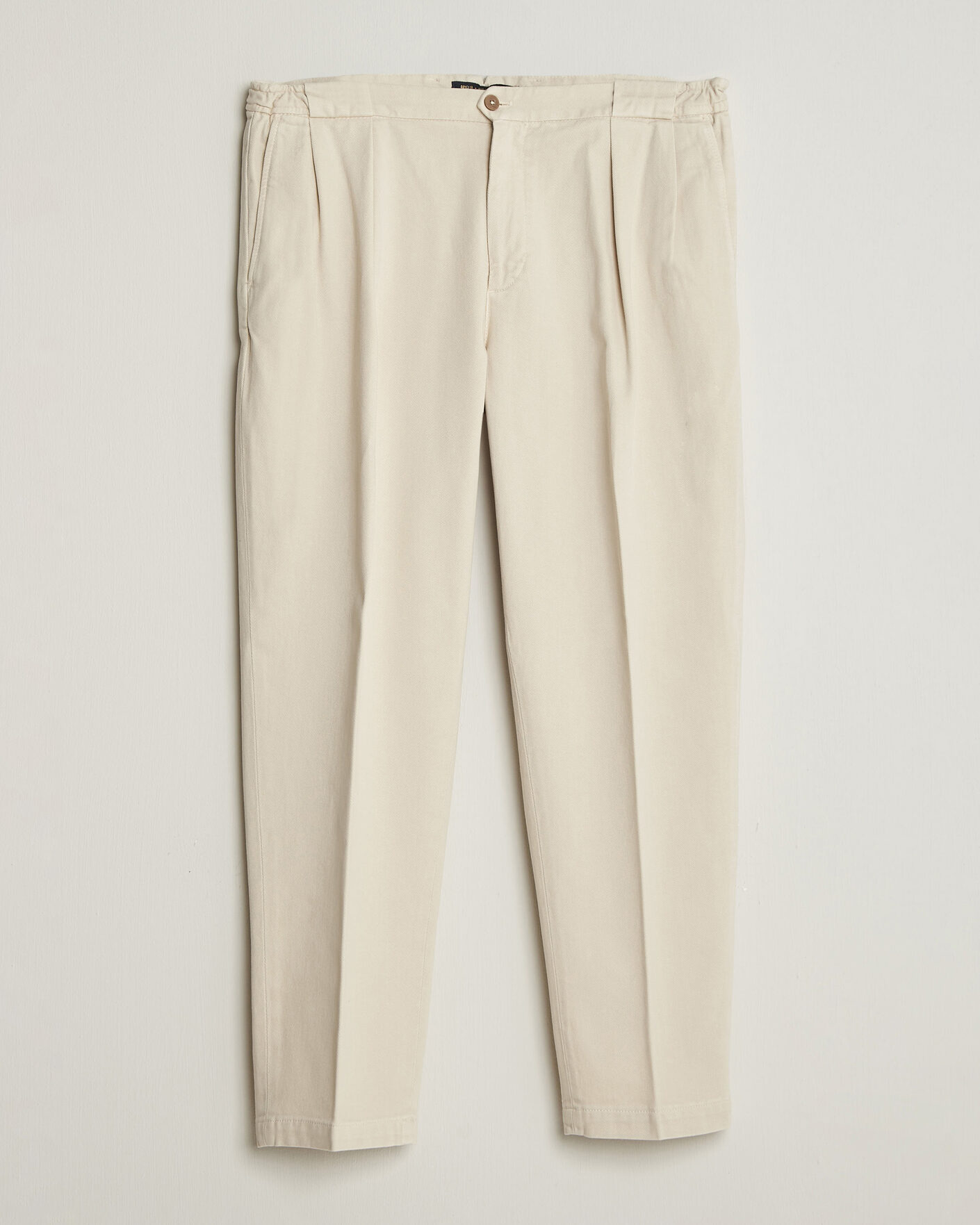 Hombres | Pantalones | Briglia 1949 | Portobello Loose Fit Cotton Trousers Ecru