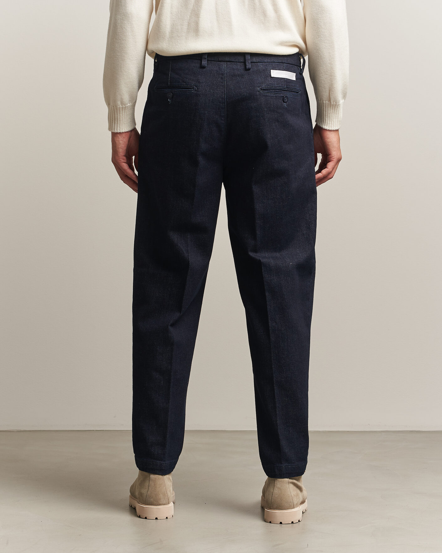 Hombres | Pantalones | Briglia 1949 | Portobello Loose Fit Denim Trousers Dark Blue