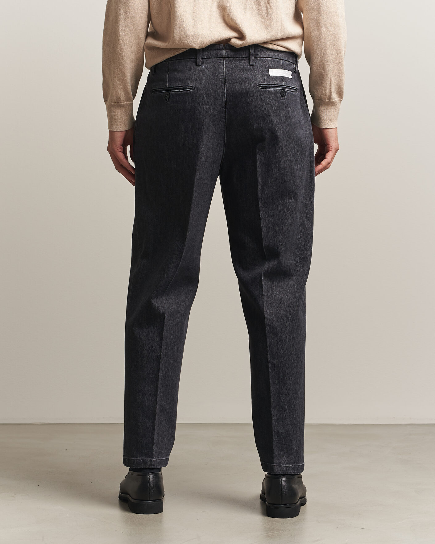 Hombres | Pantalones | Briglia 1949 | Portobello Loose Fit Denim Trousers Grey