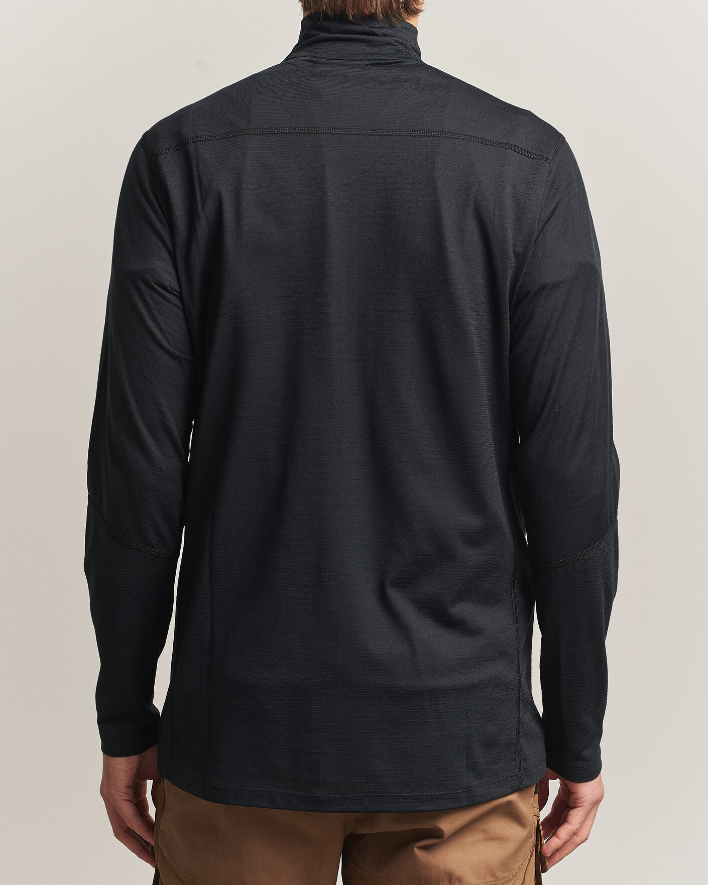 Hombres | Jerséis y prendas de punto | Norrøna | Falketind Equalizer Wool Zip Neck Caviar Black