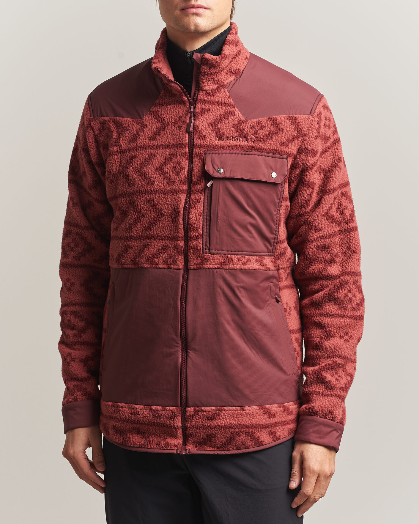 Hombres | Abrigos y chaquetas | Norrøna | Tamok Warm3 Fleece Jacket Cowhide
