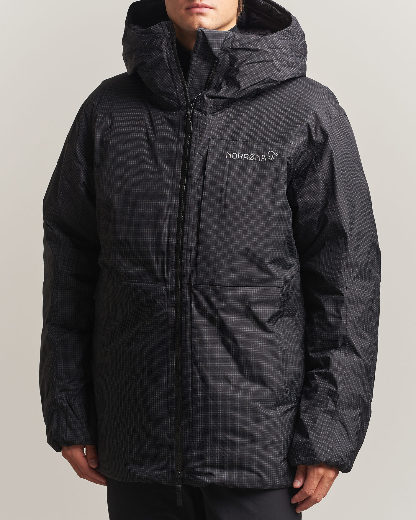 Hombres | Abrigos y chaquetas | Norrøna | Trollveggen dri2 Down 800 Zip Hood Caviar Black