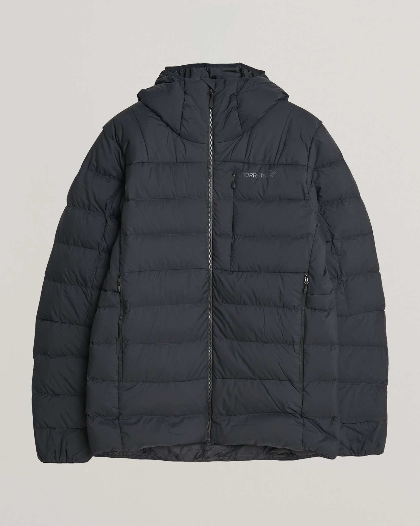 Hombres | Abrigos y chaquetas | Norrøna | Femund Down 700 Zip Hood Caviar Black