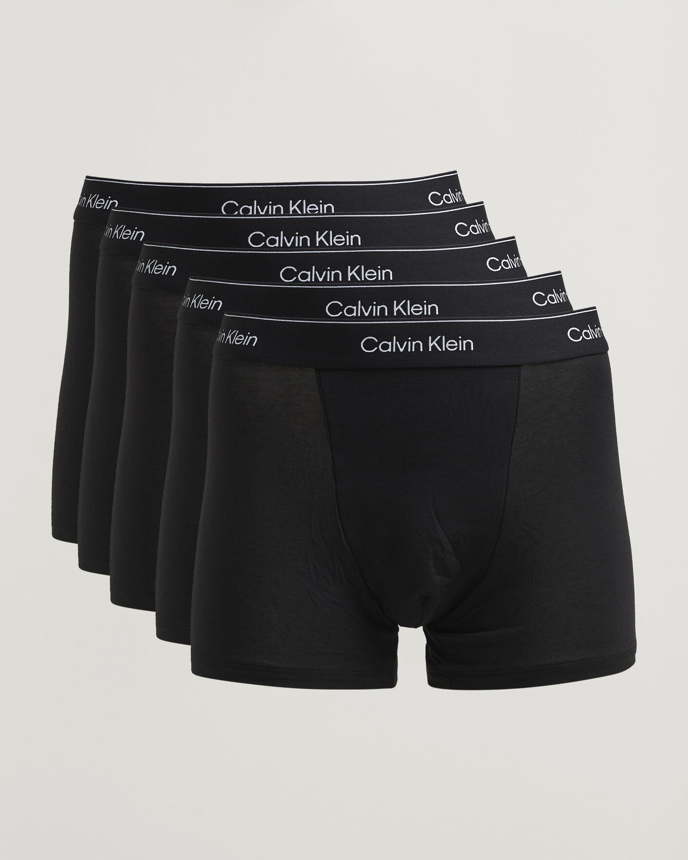 Hombres | Ropa interior y calcetines | Calvin Klein | 5-Pack Icon Cotton Stretch Relaxed Trunk Black
