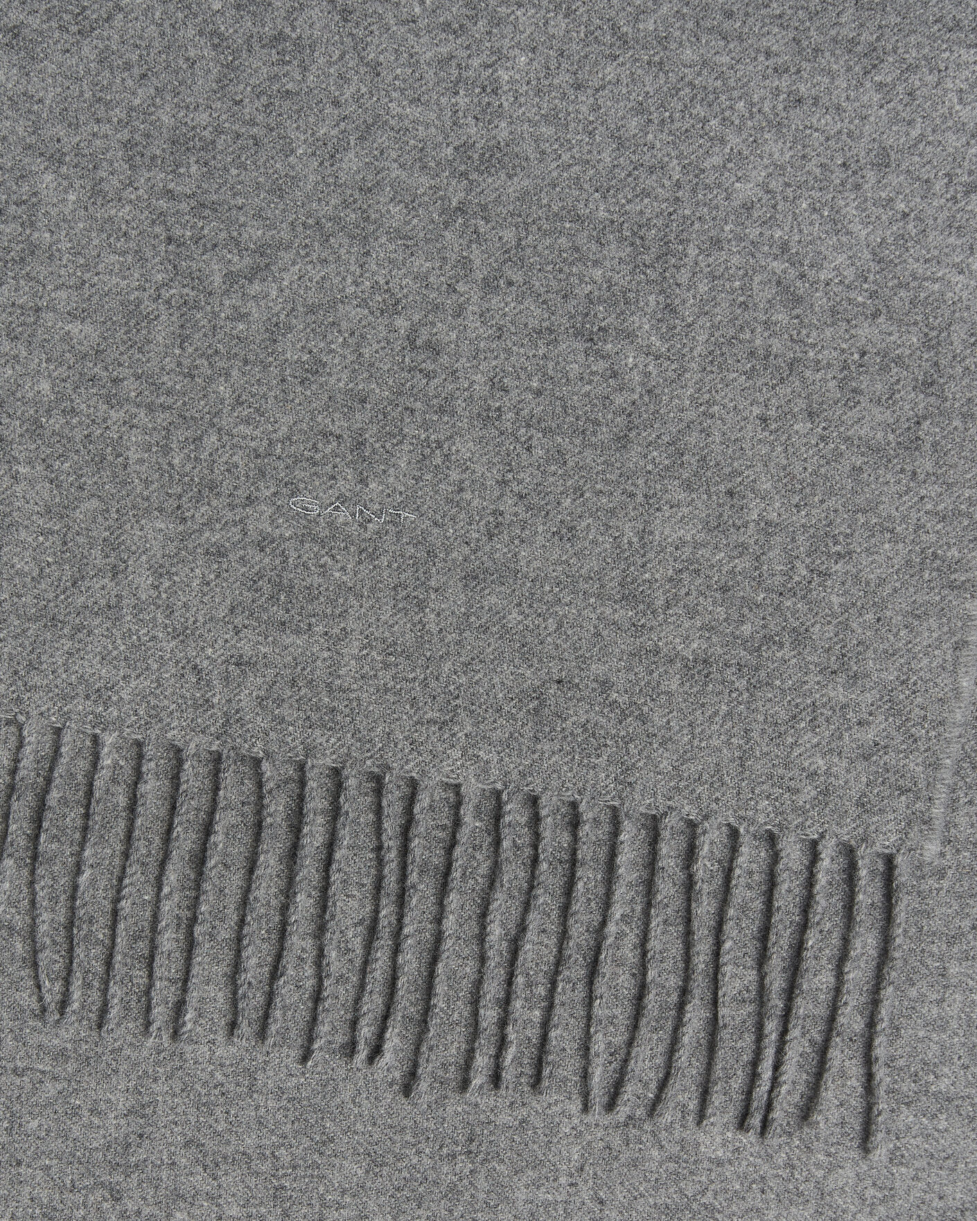 Hombres | Bufandas | Gant | Wool Scarf Mid Grey