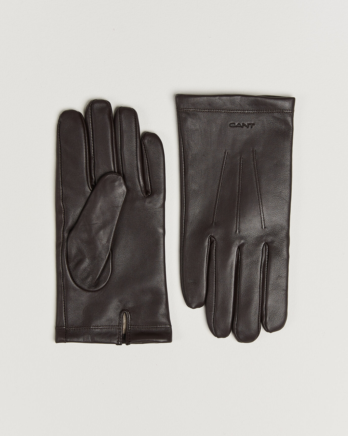 Hombres | Guantes | Gant | Cashmere Lined Leather Glove Deep Brown