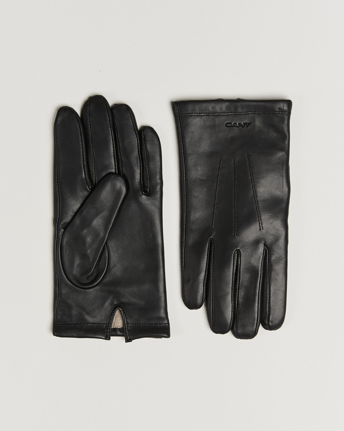 Hombres | Guantes | Gant | Cashmere Lined Leather Glove Black