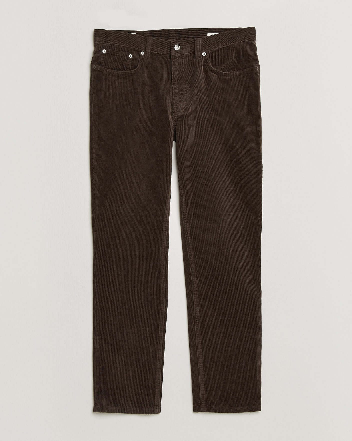 Hombres | Pantalones | Gant | Regular Fit Corduroy 5-Pocket Pants Black Brown