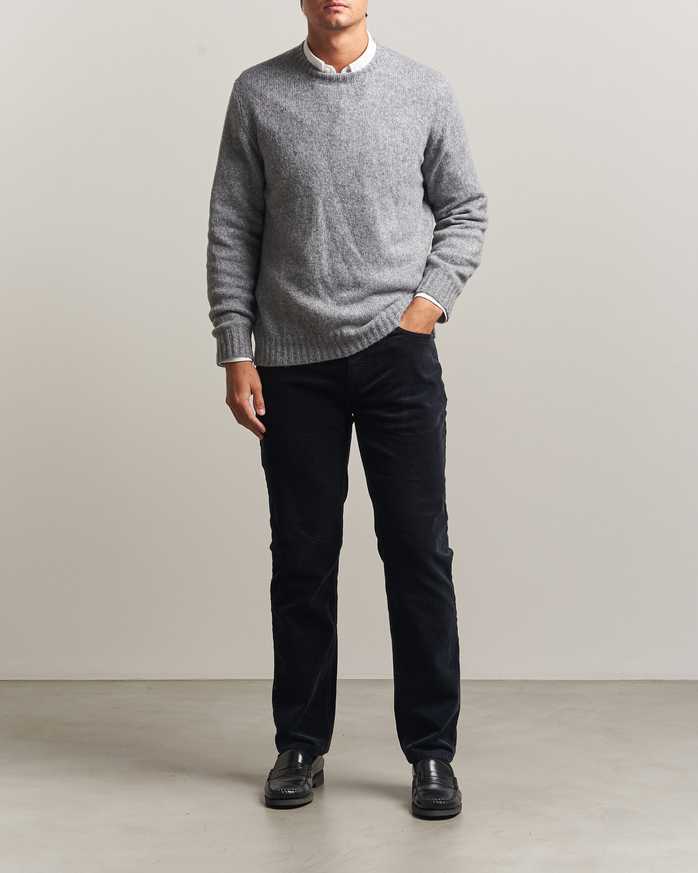 Hombres | Pantalones | Gant | Regular Fit Corduroy 5-Pocket Pants Black