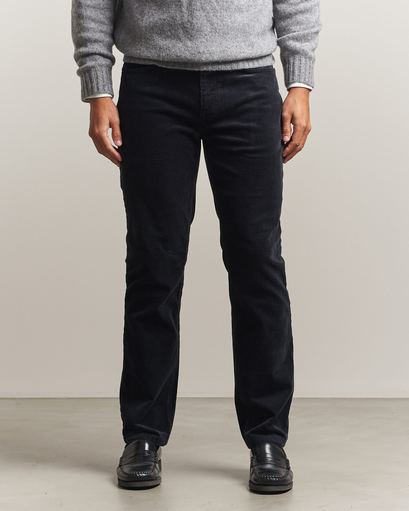 Hombres | Pantalones | Gant | Regular Fit Corduroy 5-Pocket Pants Black
