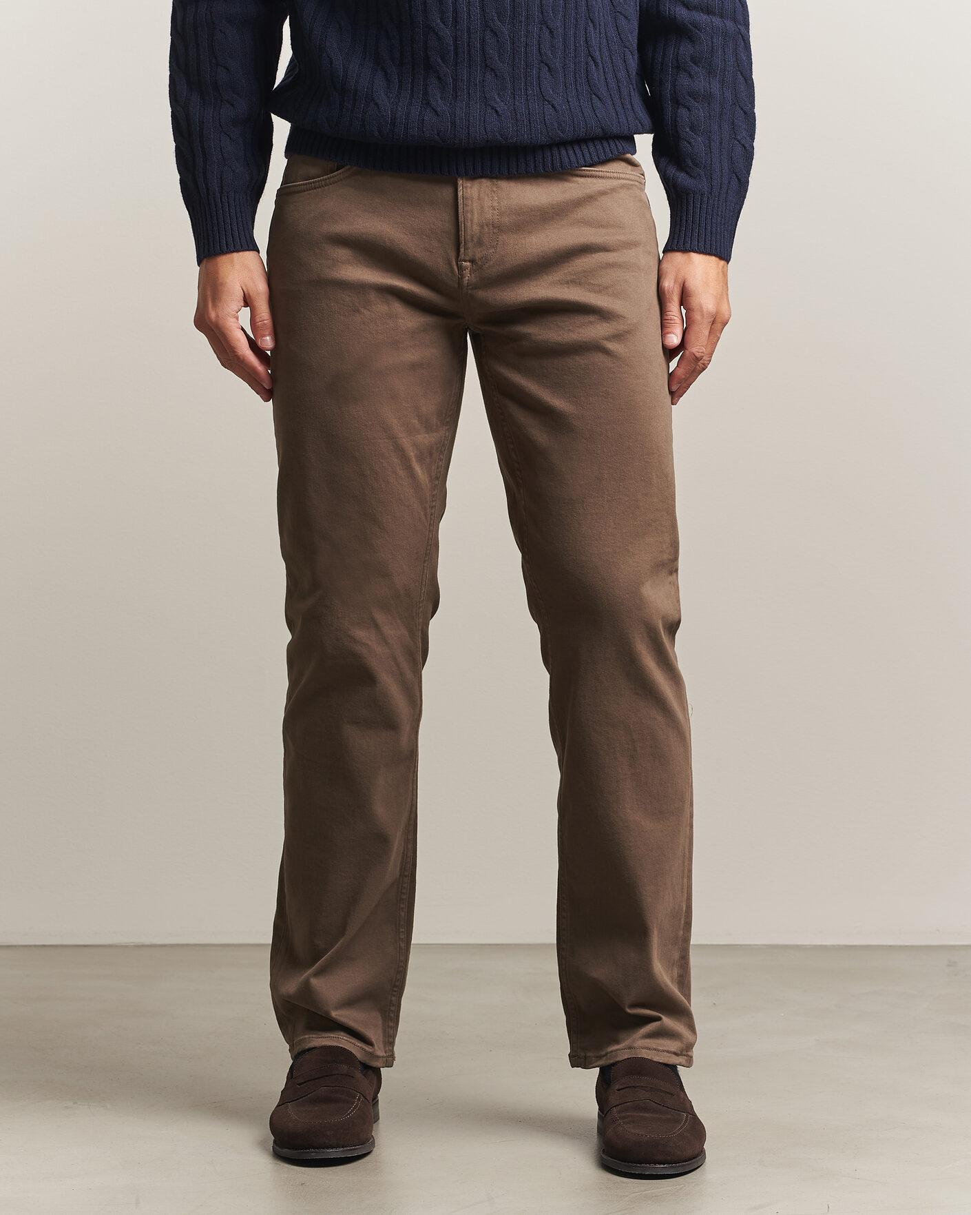 Hombres | Pantalones | Gant | Regular Fit Moleskin 5-Pocket Pants Faded Taupe