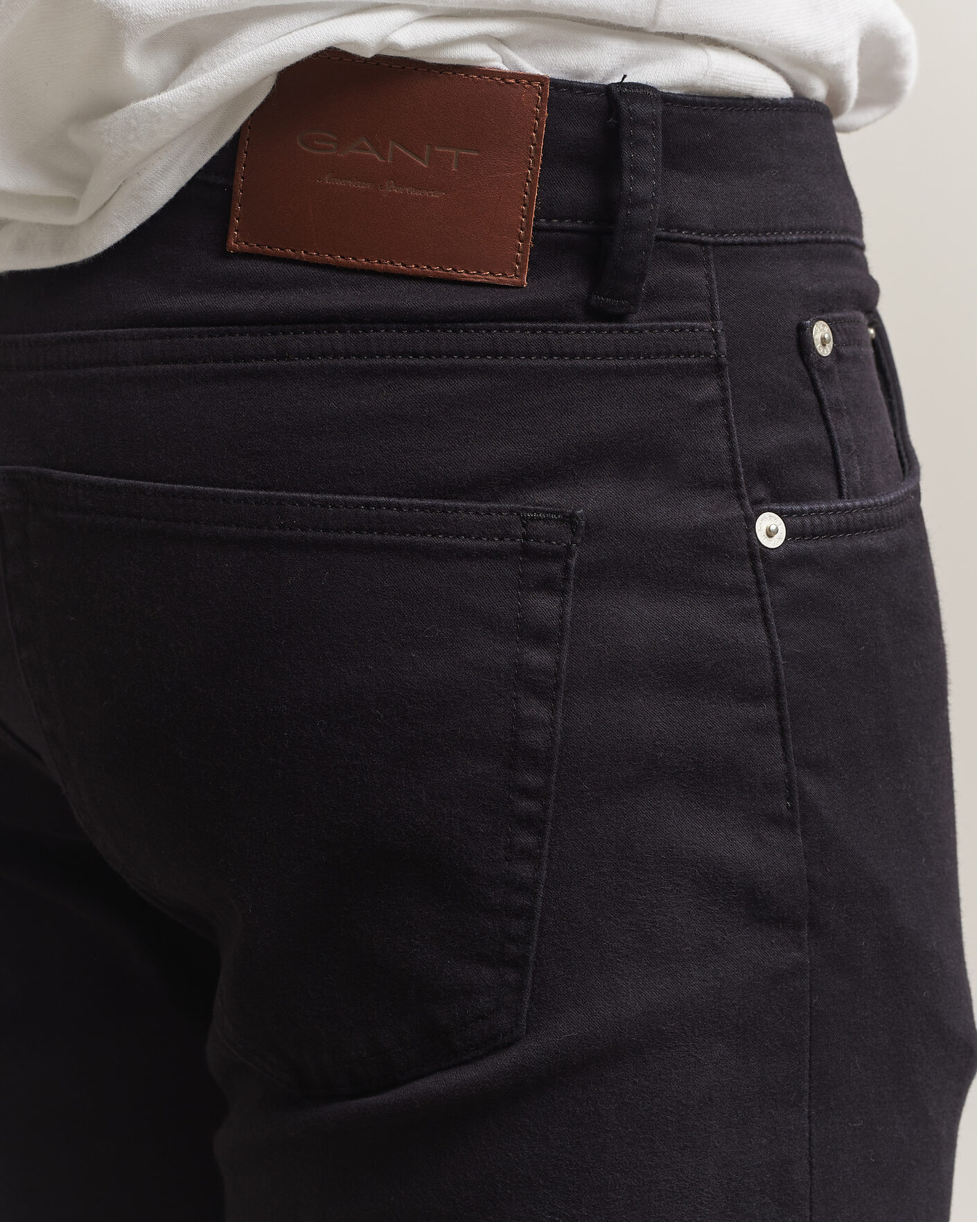Hombres | Pantalones | Gant | Regular Fit Moleskin 5-Pocket Pants Black