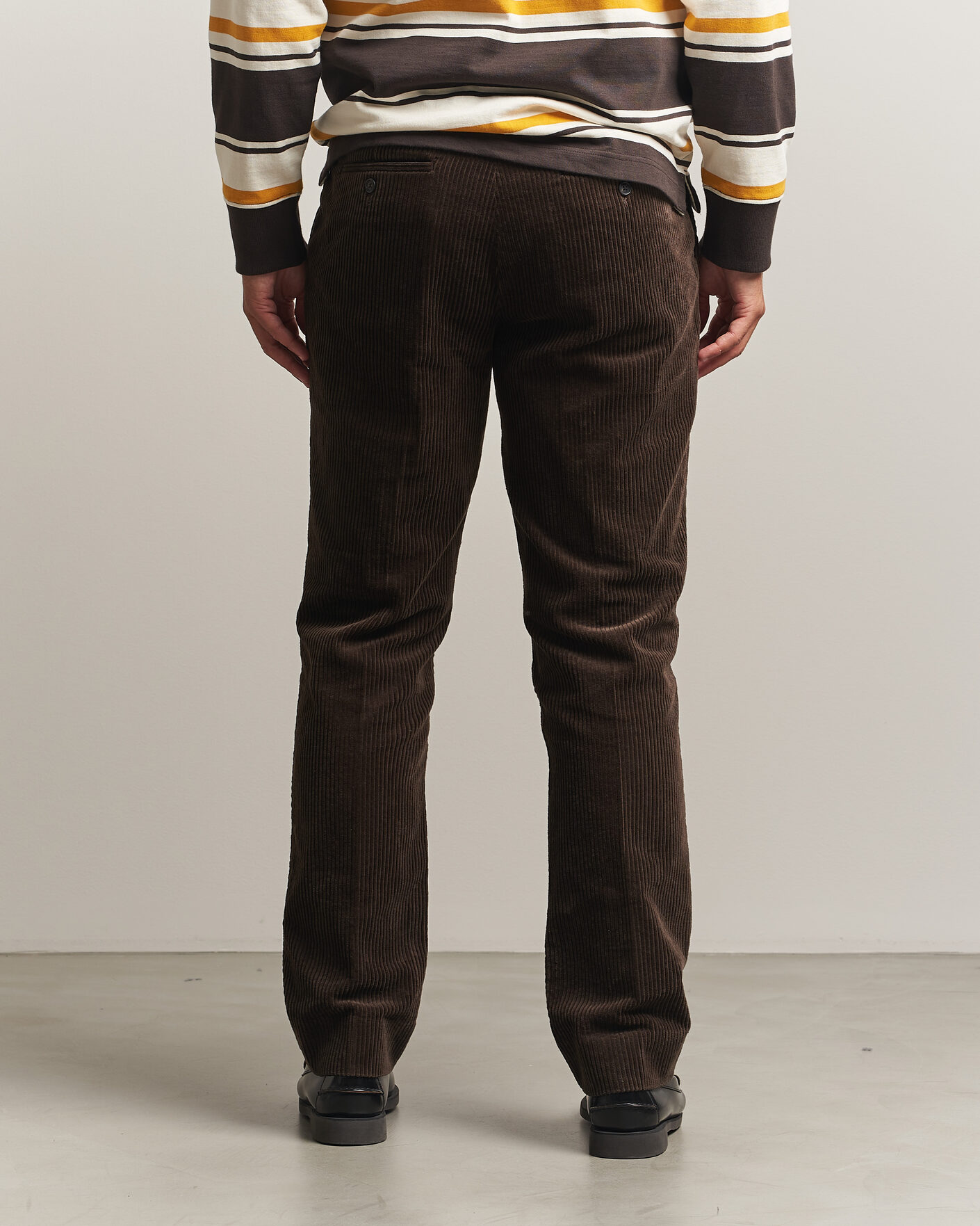 Hombres | Pantalones | Gant | Corduroy Trousers Black Brown