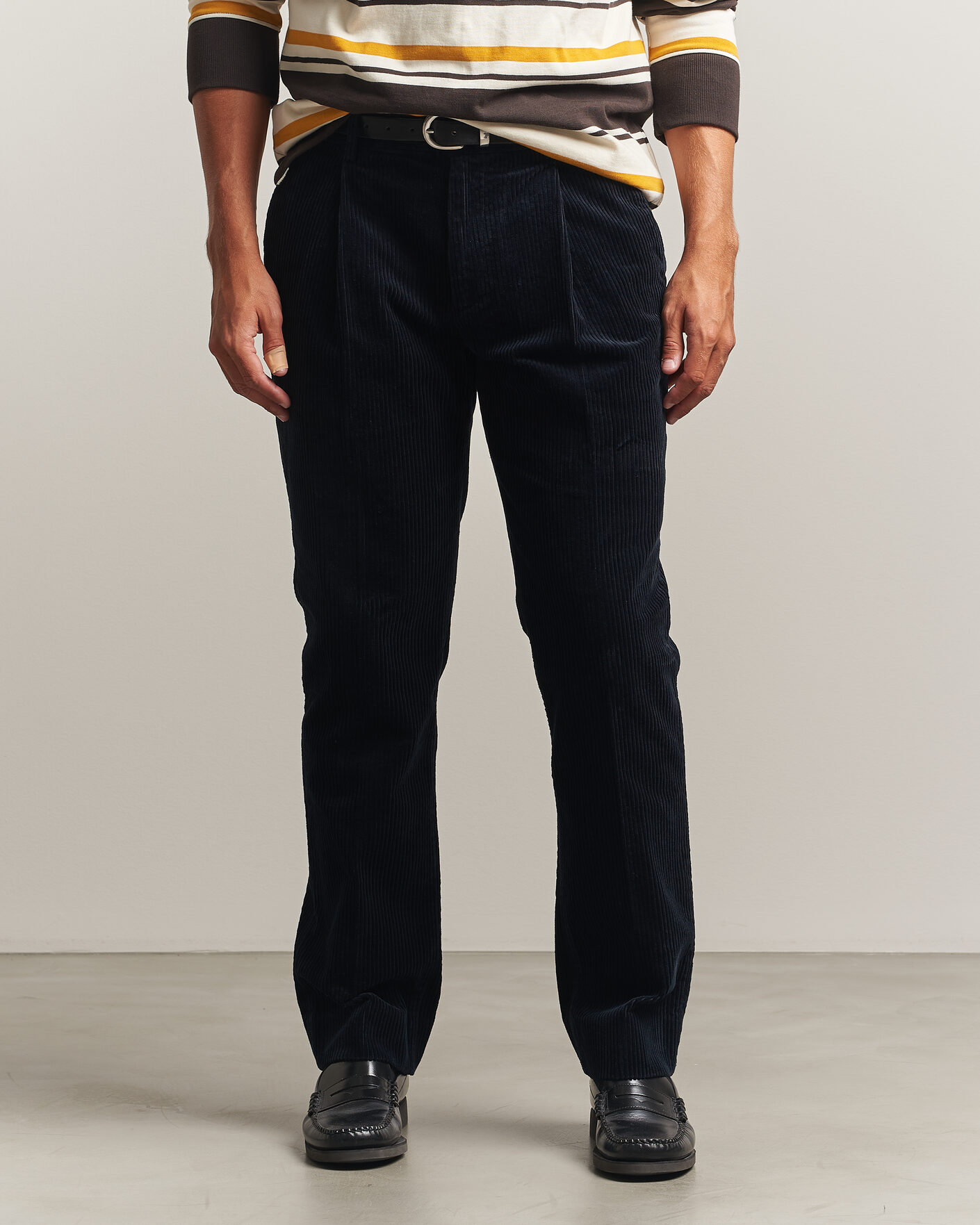 Hombres | Pantalones | Gant | Corduroy Trousers Evening Blue