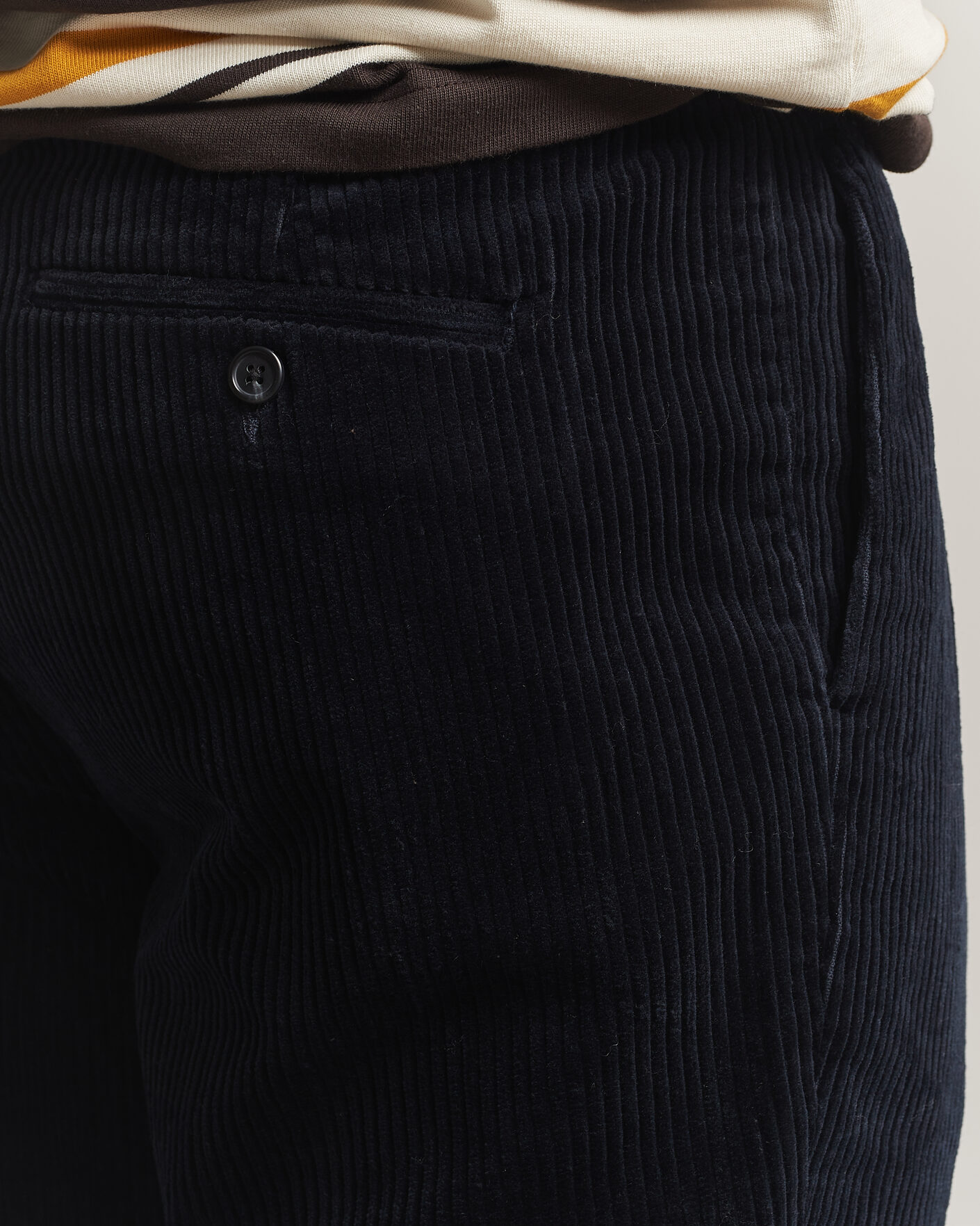 Hombres | Pantalones | Gant | Corduroy Trousers Evening Blue