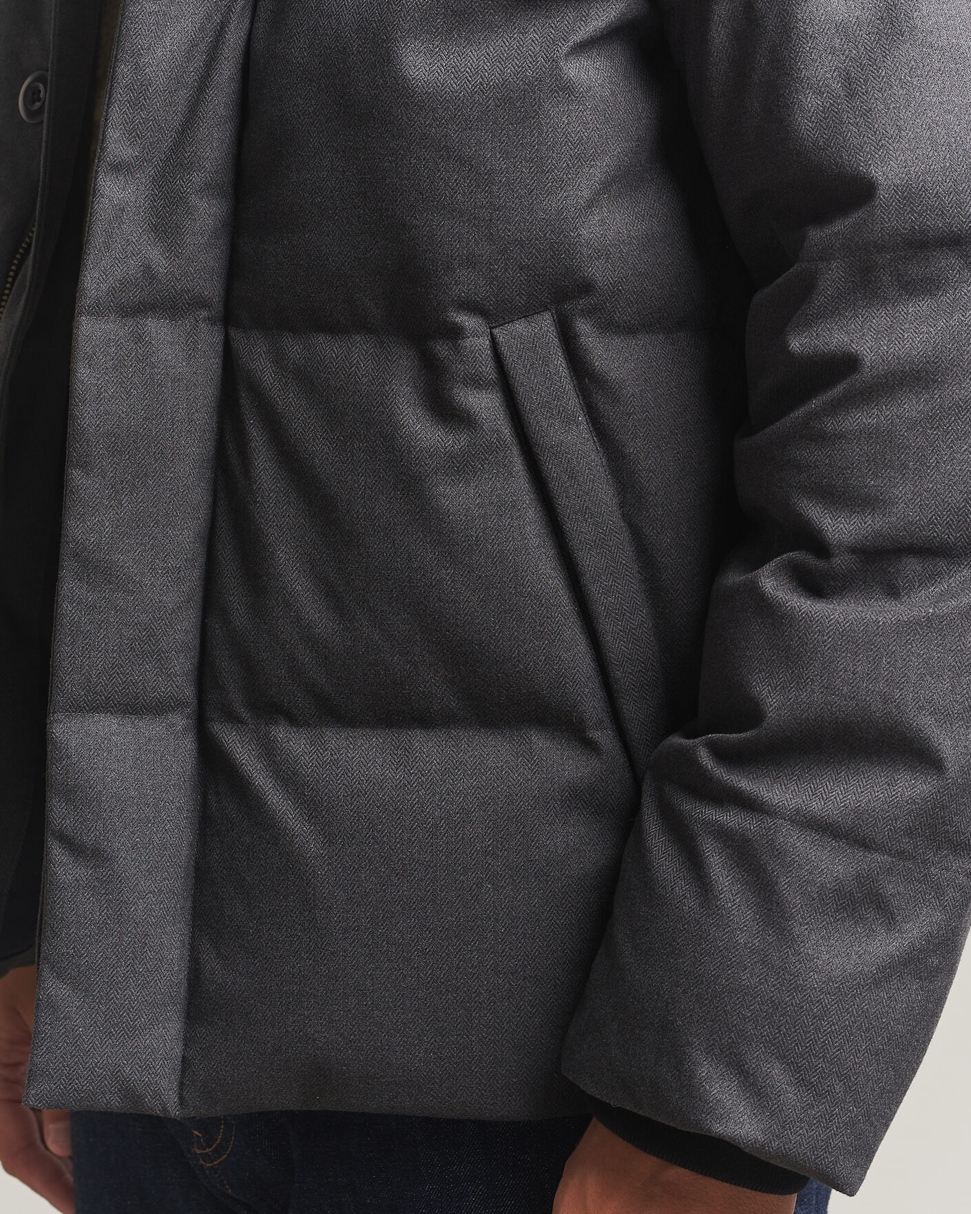 Hombres | Abrigos y chaquetas | Gant | Flannel Down Hooded Jacket Black Grey