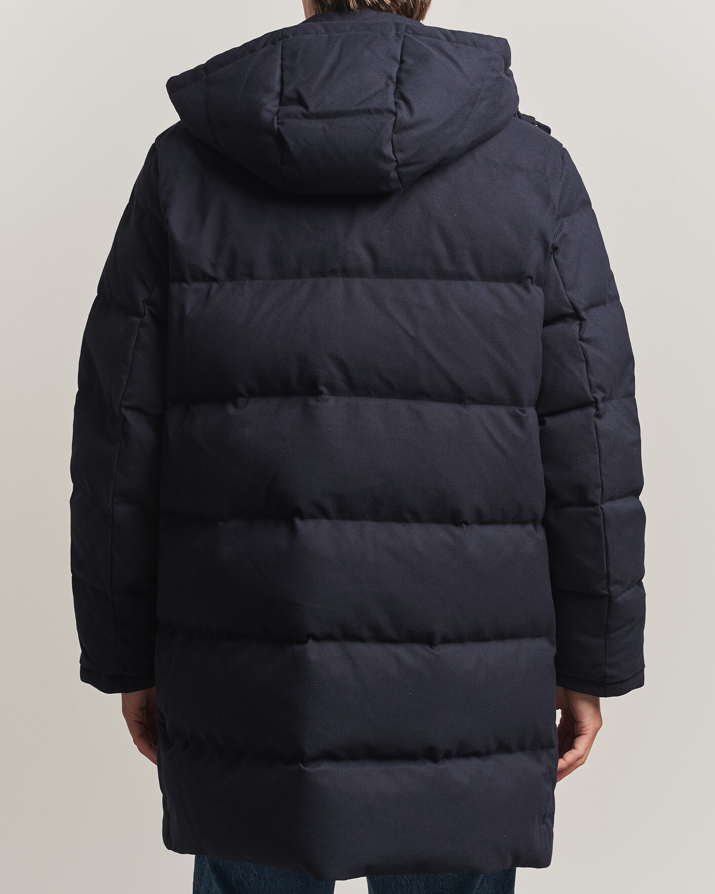 Hombres | Abrigos y chaquetas | Gant | Flannel Down Hooded Parka Evening Blue