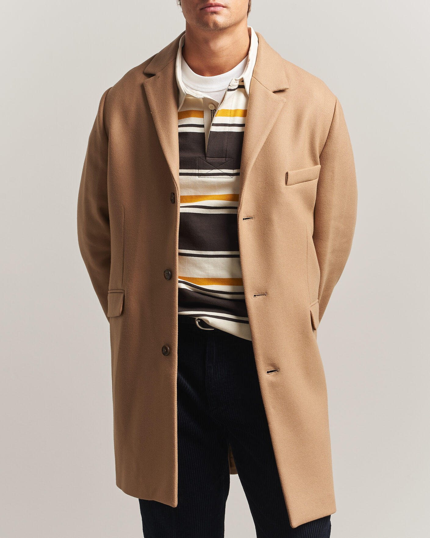Hombres | Abrigos y chaquetas | Gant | Classic Wool/Cashmere Coat Light Taupe