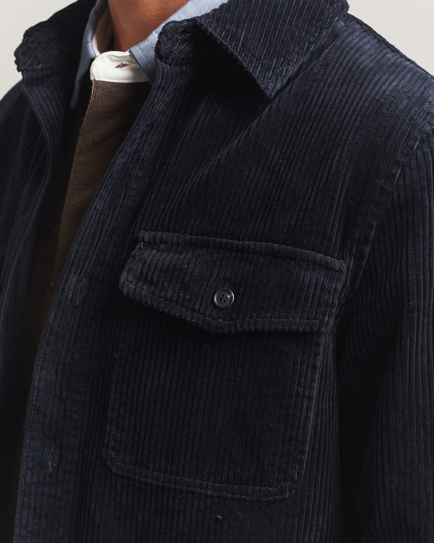 Hombres | Camisas | Gant | Regular Fit Corduroy Overshirt Evening Blue
