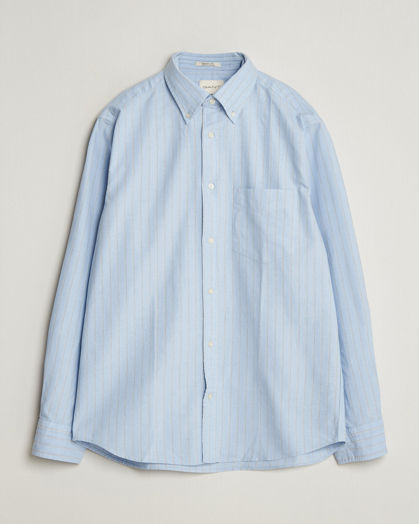 Hombres | Camisas | Gant | Regular Fit Archive Oxford Striped Shirt Clear Sky
