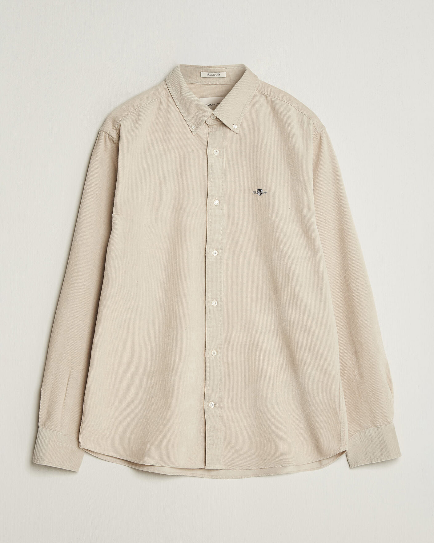 Hombres | Camisas | Gant | Regular Fit Corduroy Shirt Clay Beige