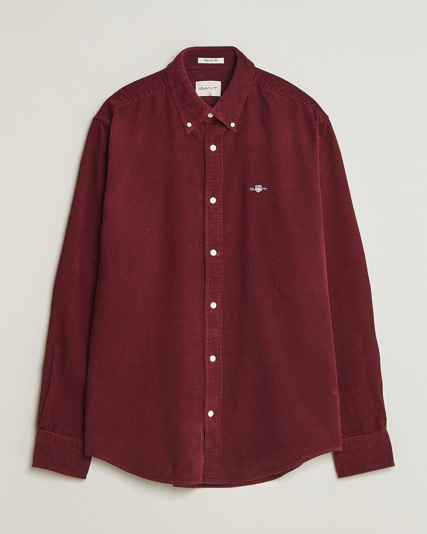 Hombres | Camisas | Gant | Regular Fit Corduroy Shirt Deep Grape Wine