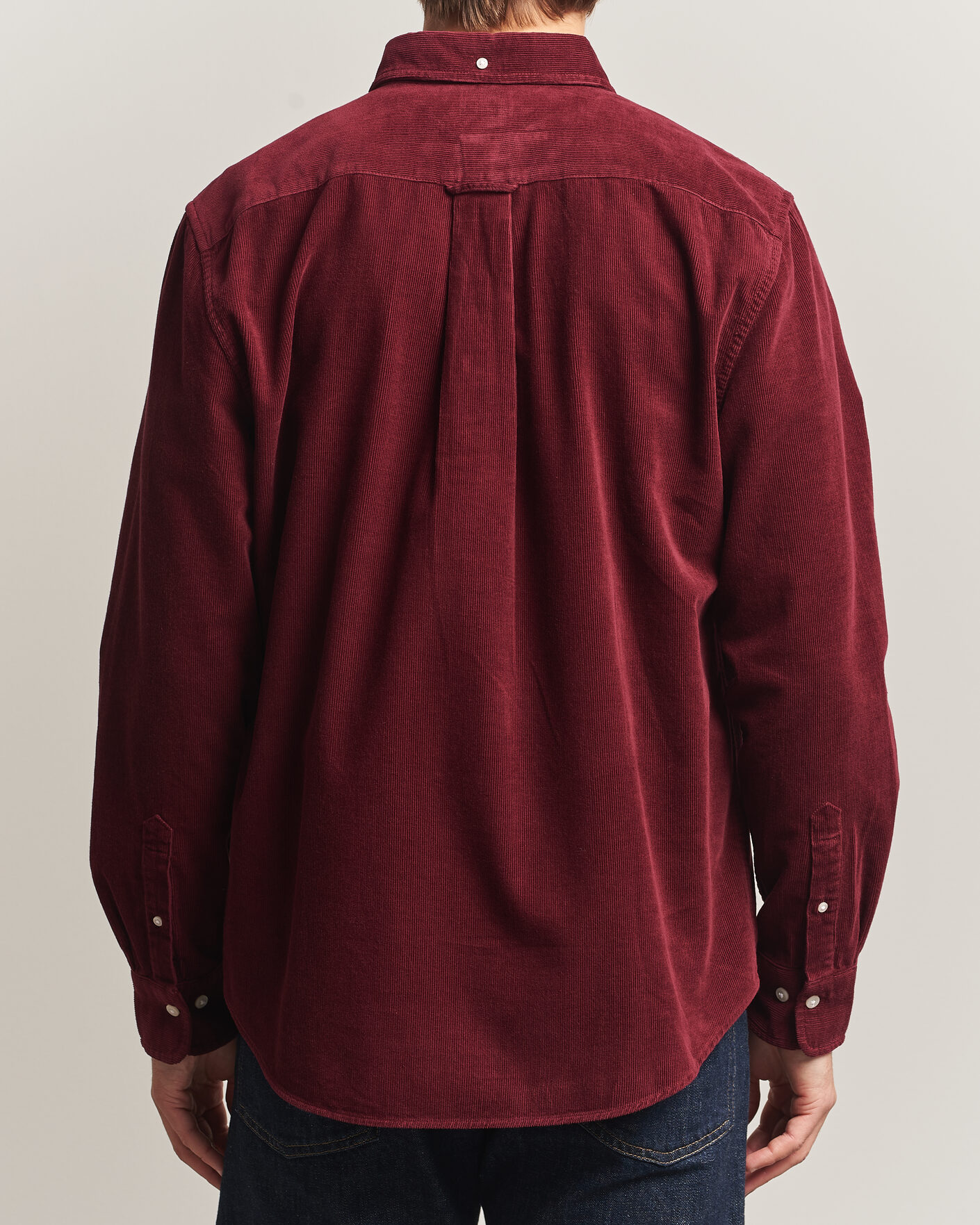 Hombres | Camisas | Gant | Regular Fit Corduroy Shirt Deep Grape Wine