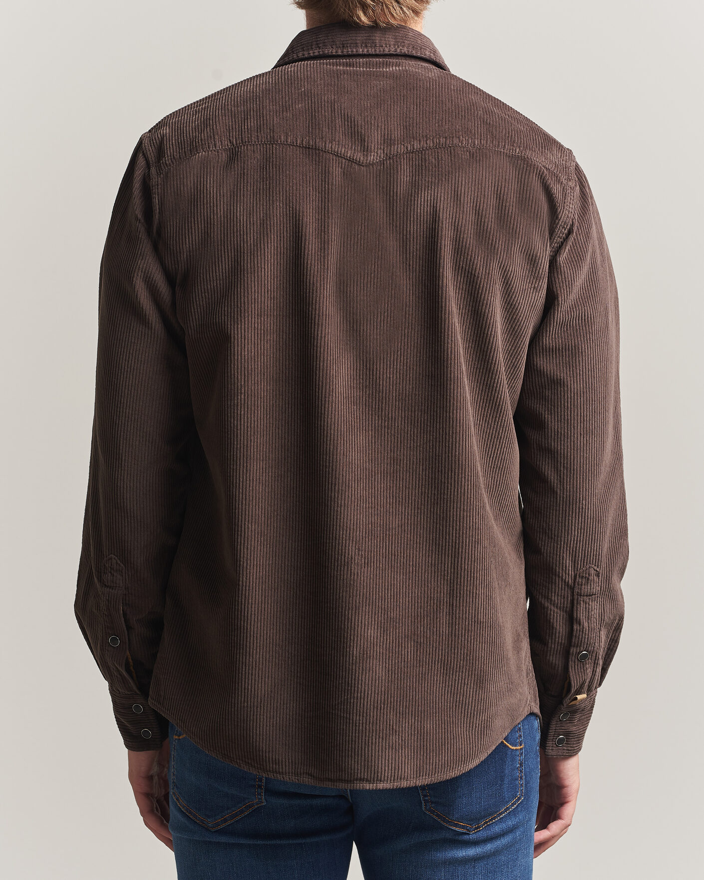 Hombres | Camisas | Jacob Cohën | Cord Pocket Overshirt Brown
