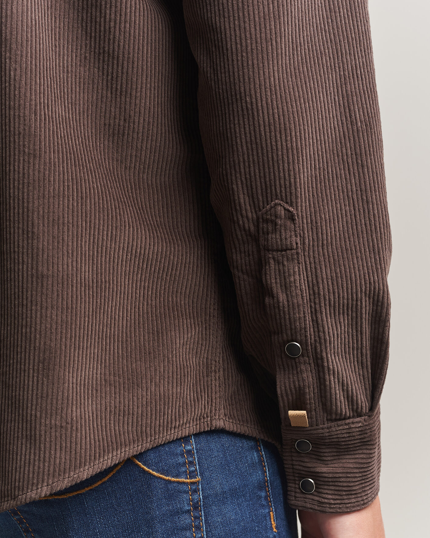 Hombres | Camisas | Jacob Cohën | Cord Pocket Overshirt Brown