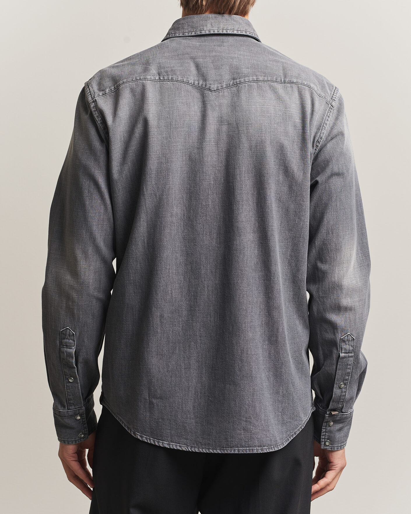 Hombres | Camisas | Jacob Cohën | Denim Western Pocket Overshirt Grey
