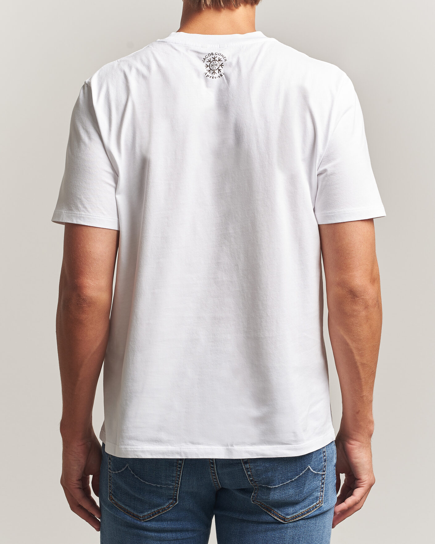 Hombres | Camisetas | Jacob Cohën | Apres Ski Printed T-Shirt White