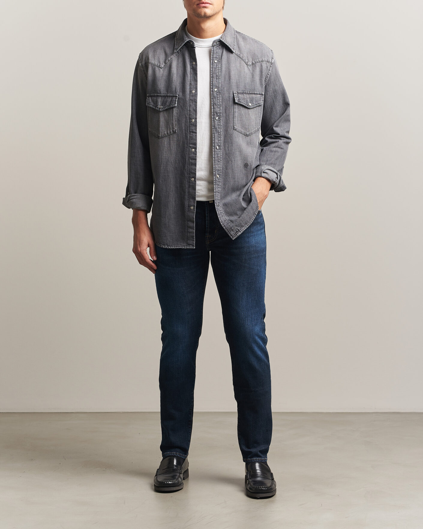 Hombres | Vaqueros | Jacob Cohën | Bard Slim Fit Apres Ski Patch Stretch Jeans Blue
