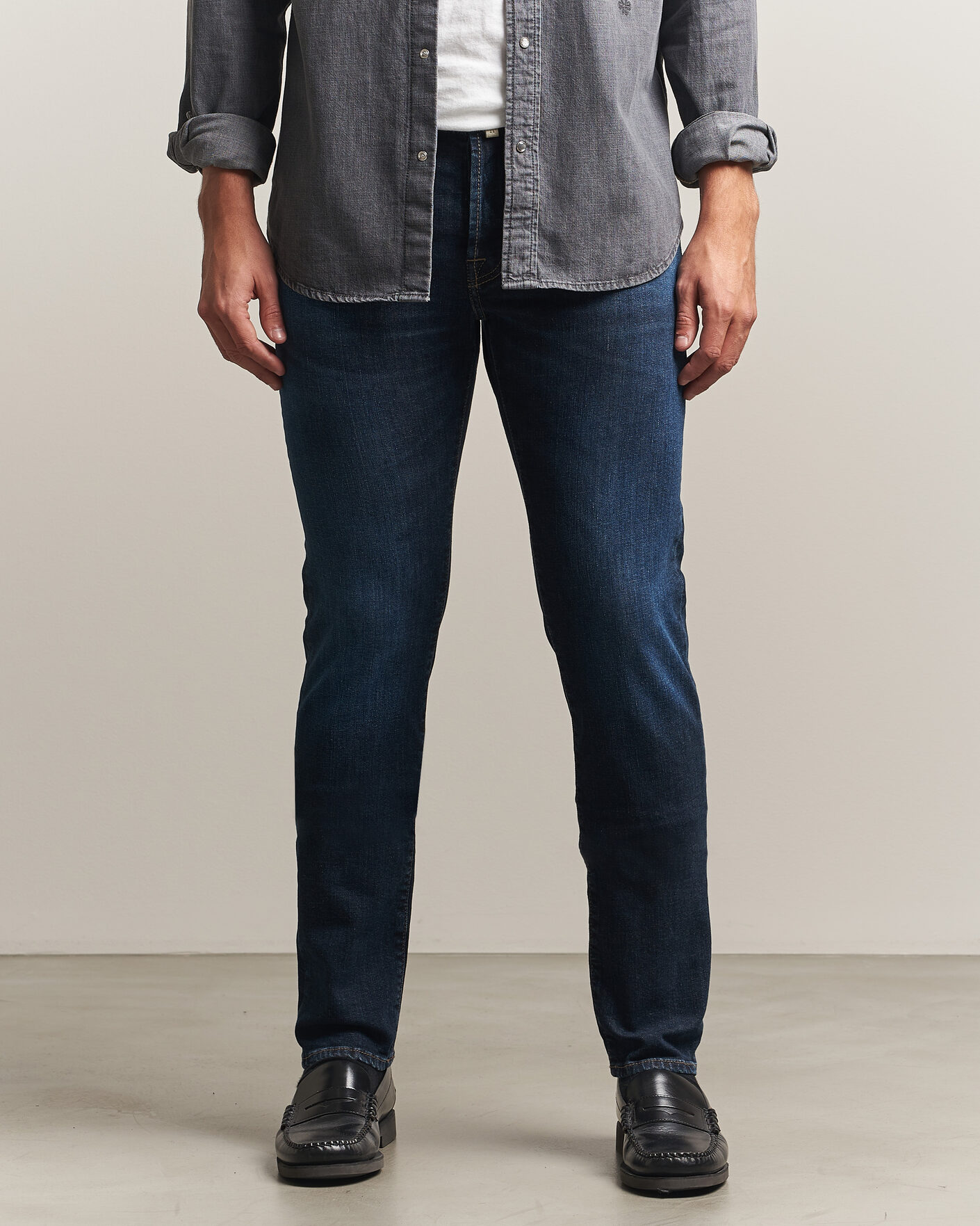 Hombres | Vaqueros | Jacob Cohën | Bard Slim Fit Apres Ski Patch Stretch Jeans Blue
