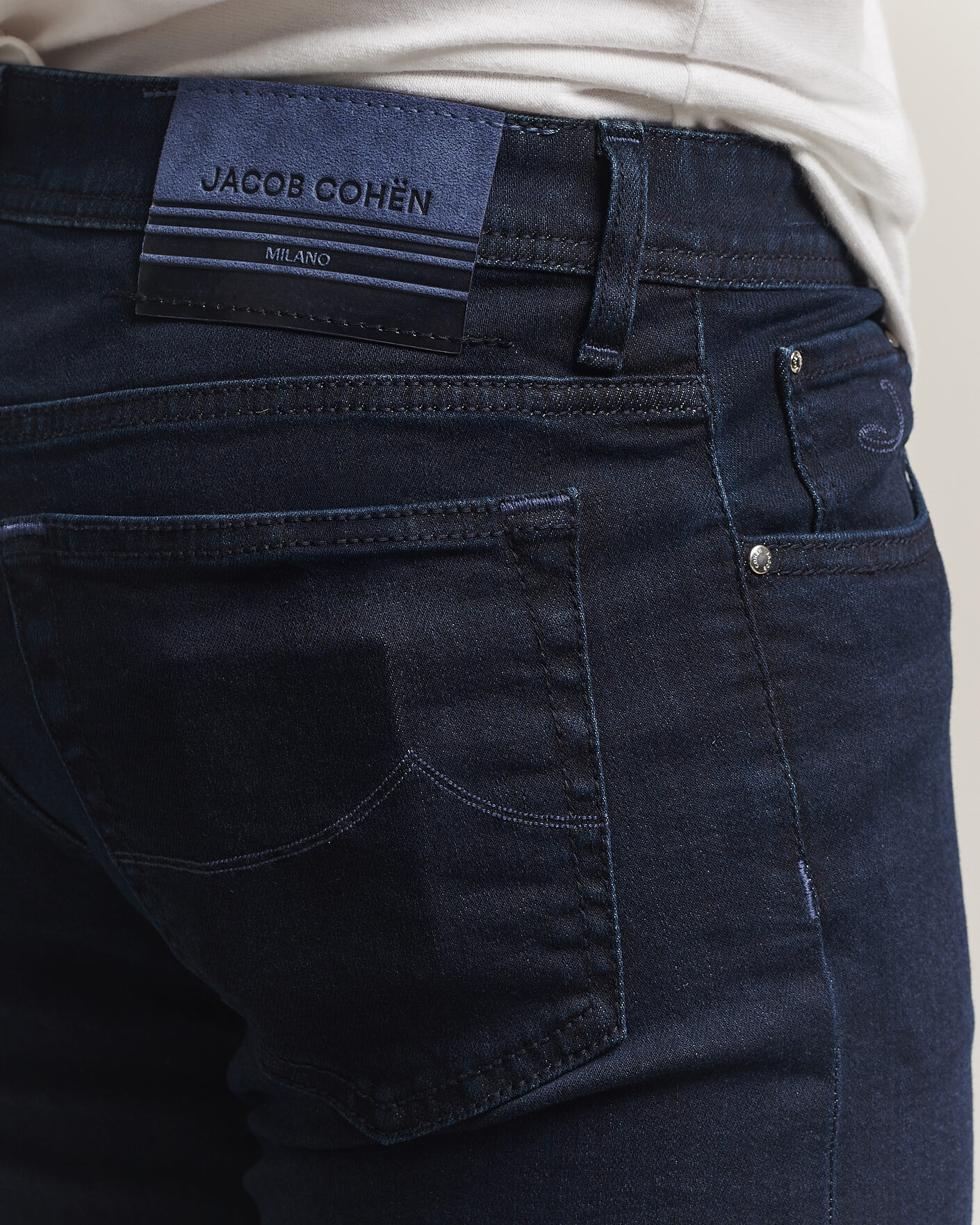 Hombres | Vaqueros | Jacob Cohën | Bard Slim Fit Stretch Jeans Overdyed Blue