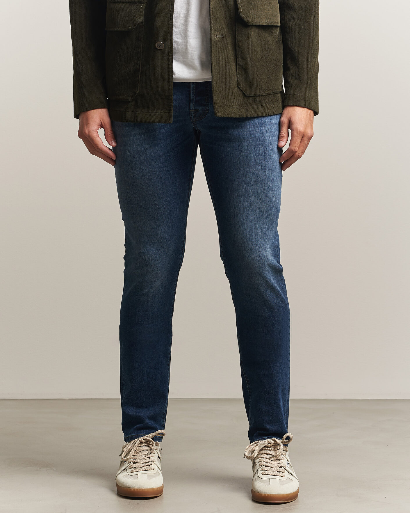 Hombres | Vaqueros | Jacob Cohën | Bard Slim Fit Stretch Jeans Mid Blue